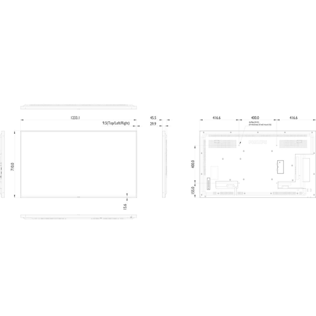 Monitor reklamowy Philips 55BDL4050D